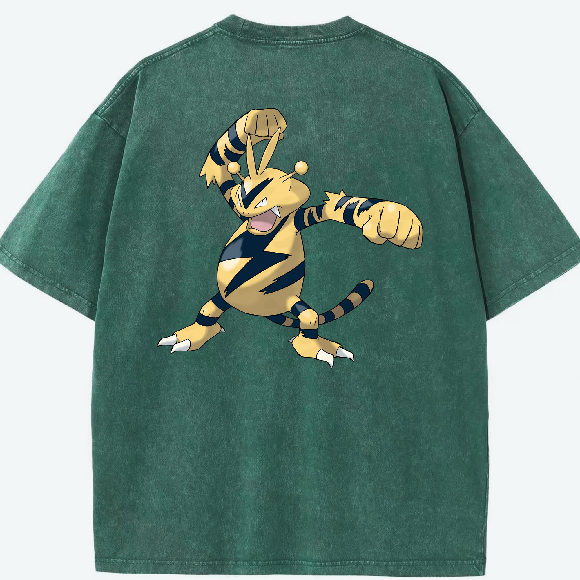 （画像用） ポケットモンスター Pokémon 綿100% ヴィンテージ風 半袖Tシャツ（背面プリント）